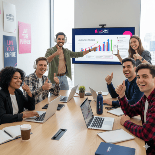 Grupo de personas trabajando en marketing digital